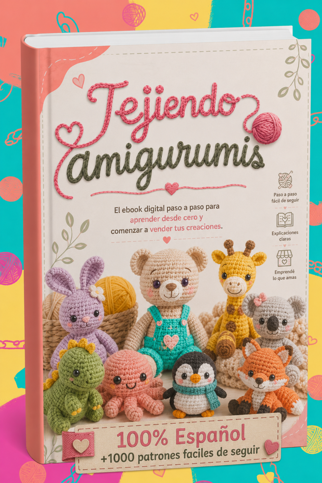Crea tu primer amigurumi en solo 2 horas + 7 BONUS de Regalo🎁