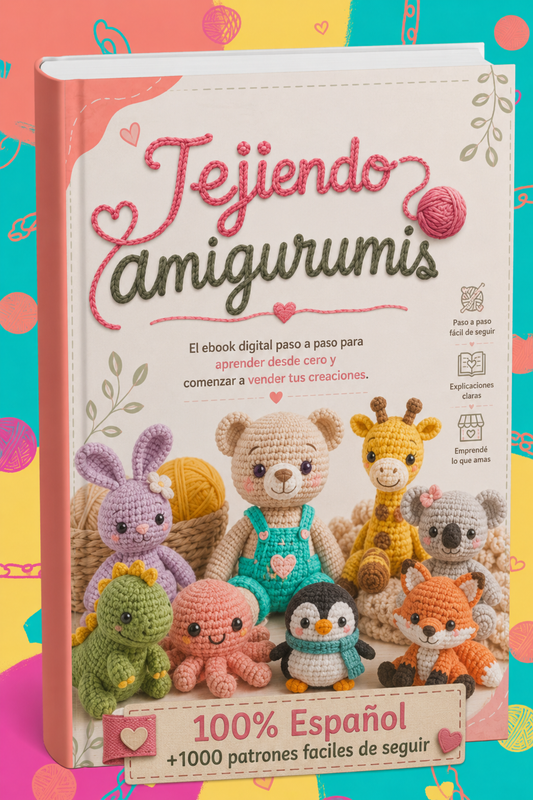 Crea tu primer amigurumi en solo 2 horas + 7 BONUS de Regalo🎁